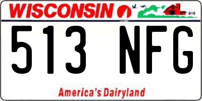 WI license plate 513NFG