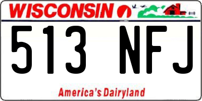 WI license plate 513NFJ