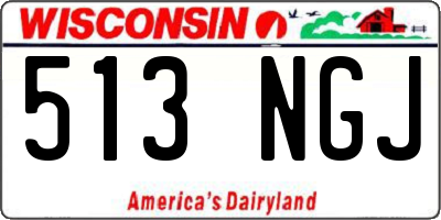 WI license plate 513NGJ