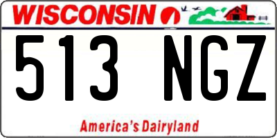 WI license plate 513NGZ