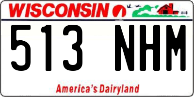 WI license plate 513NHM