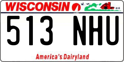 WI license plate 513NHU