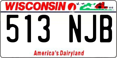 WI license plate 513NJB