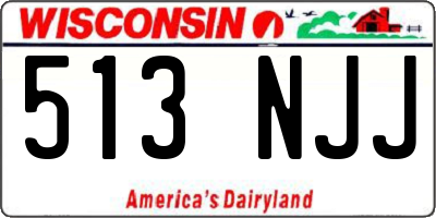 WI license plate 513NJJ