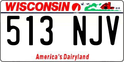 WI license plate 513NJV