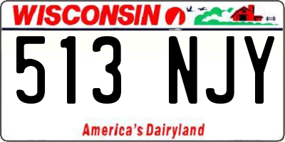 WI license plate 513NJY