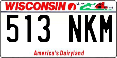 WI license plate 513NKM