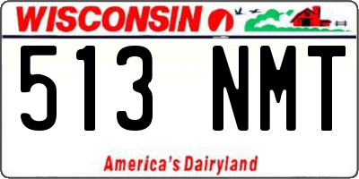 WI license plate 513NMT