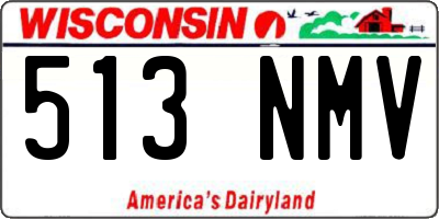 WI license plate 513NMV