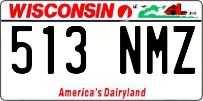 WI license plate 513NMZ