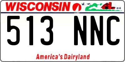 WI license plate 513NNC
