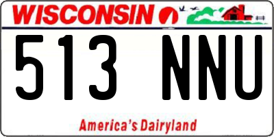 WI license plate 513NNU