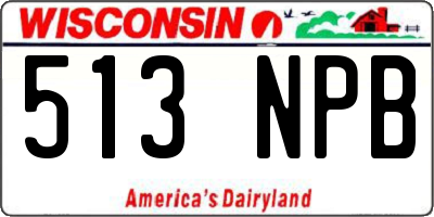 WI license plate 513NPB
