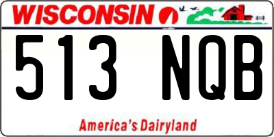 WI license plate 513NQB