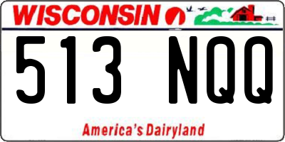WI license plate 513NQQ