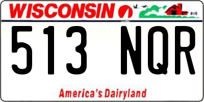 WI license plate 513NQR