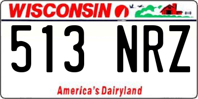 WI license plate 513NRZ