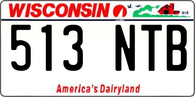 WI license plate 513NTB