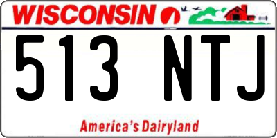 WI license plate 513NTJ