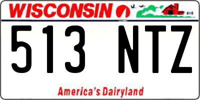 WI license plate 513NTZ