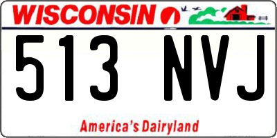 WI license plate 513NVJ