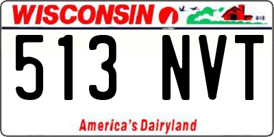 WI license plate 513NVT