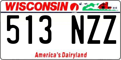 WI license plate 513NZZ