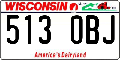 WI license plate 513OBJ