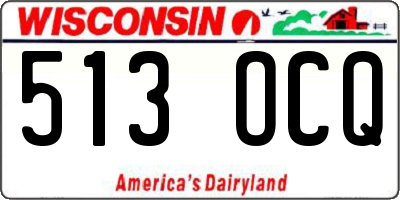 WI license plate 513OCQ