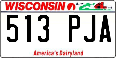 WI license plate 513PJA