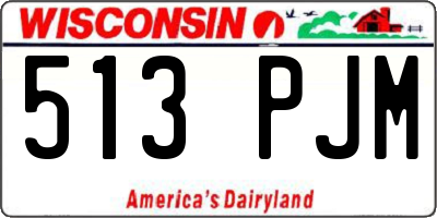 WI license plate 513PJM