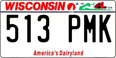 WI license plate 513PMK
