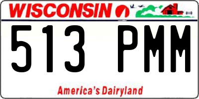 WI license plate 513PMM
