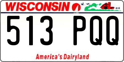 WI license plate 513PQQ