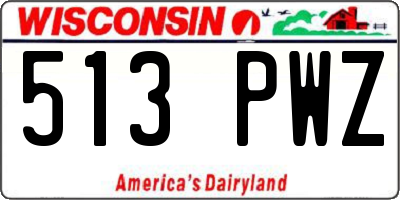 WI license plate 513PWZ