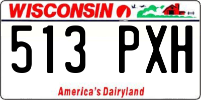 WI license plate 513PXH