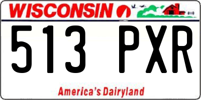 WI license plate 513PXR