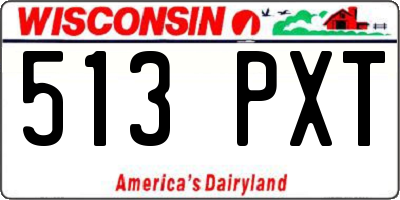 WI license plate 513PXT
