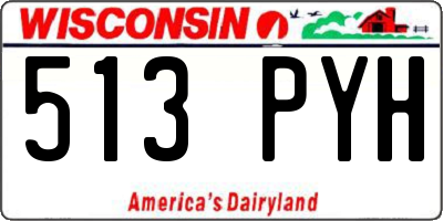 WI license plate 513PYH