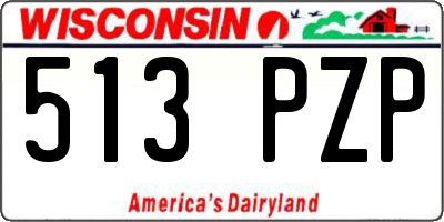 WI license plate 513PZP