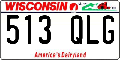 WI license plate 513QLG