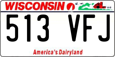 WI license plate 513VFJ
