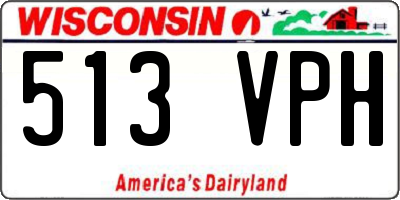 WI license plate 513VPH