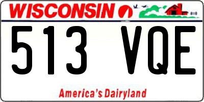 WI license plate 513VQE