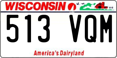 WI license plate 513VQM