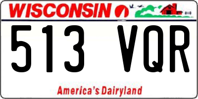WI license plate 513VQR