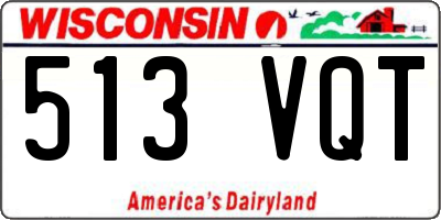 WI license plate 513VQT