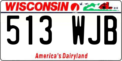 WI license plate 513WJB
