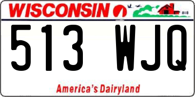 WI license plate 513WJQ