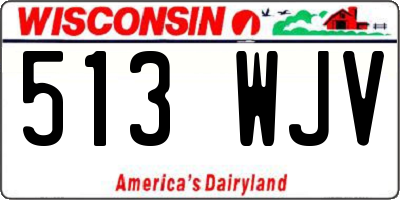 WI license plate 513WJV